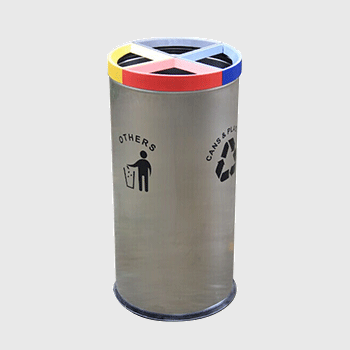 ZX-YX132不锈钢分类垃圾桶