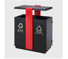 郑州黄河风景区下单中星ZX-GM121钢木垃圾桶!