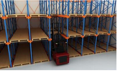 河南某建材企业在洛阳中星订单贯通式货架